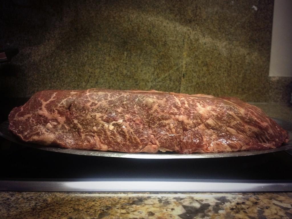 Hey <a href="/mikjacobs/">Michael J</a> <a href="/lolsangus/">Lauren Angus</a> what's for dinner? Wagyu Chuck tender all the way. #justsaying