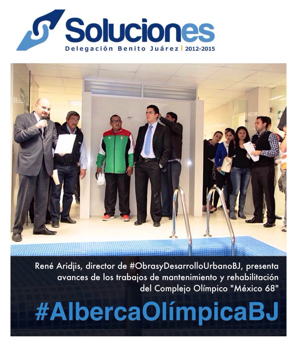 Presentanción de trabajos rehabilitación #AlbercaOlímpicaBJ vía @Renearidjis cc <a href="/DeporteDBJ/">.</a> #SolucionesBJ