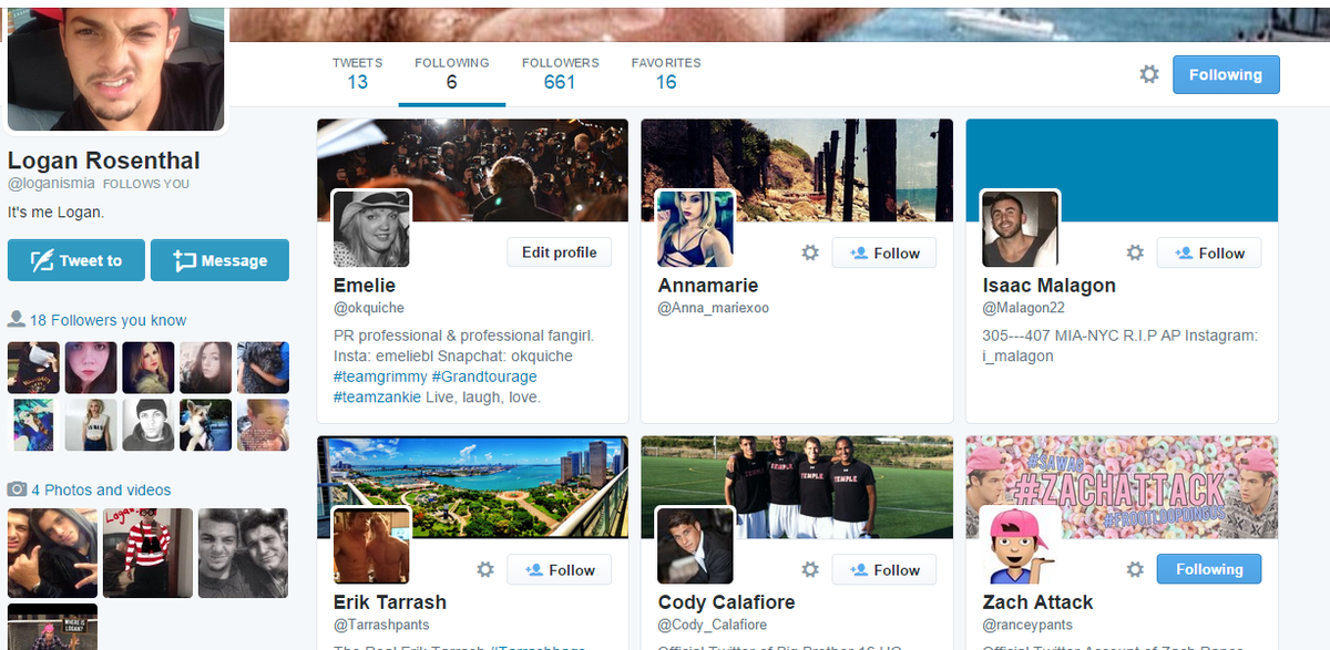 okquiche's tweet photo. Literally woot? #whereislogan ehm apparently in my followers-list. For now anyway. http://t.co/mrU0VeTp4X