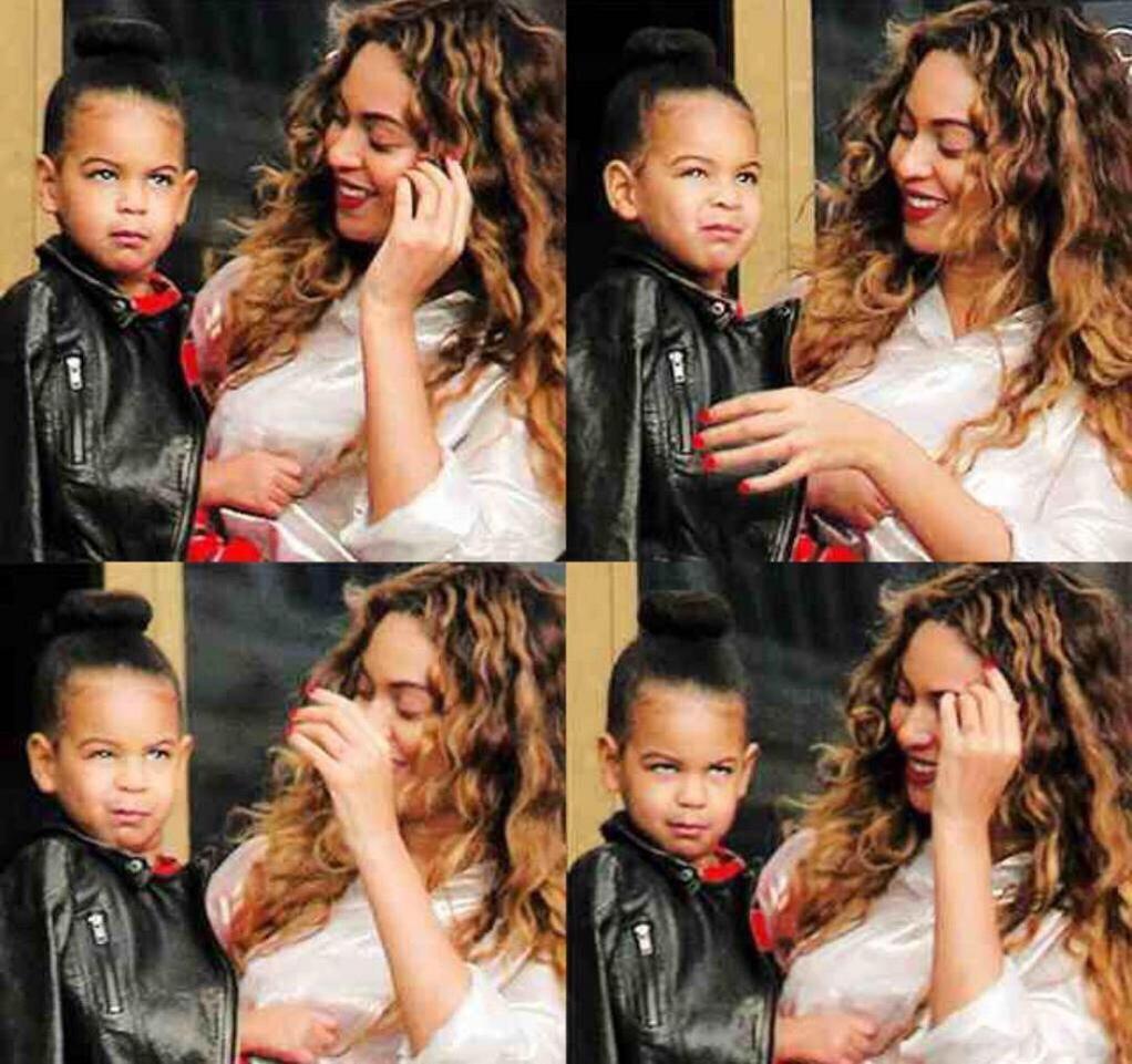 Tweets_2Dope's tweet photo. Beyonce Explaing to Blue Ivy what Kim Kardashian actually does for a living 😂😂 http://t.co/9SlieFpxhZ