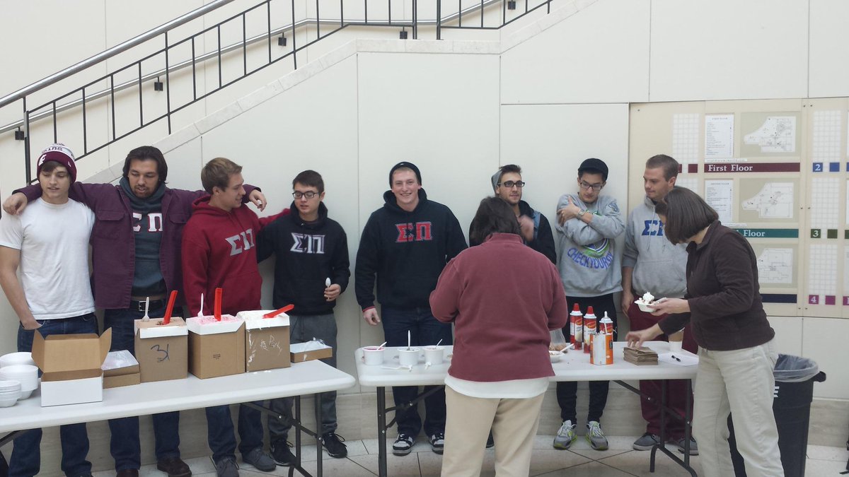WSULibraries's tweet photo. Yesterday the men of @WSUSigmaPi hosted an icecream social for library workers as their #ACE2014 project.Many thanks! http://t.co/zpc7fJ9dAH