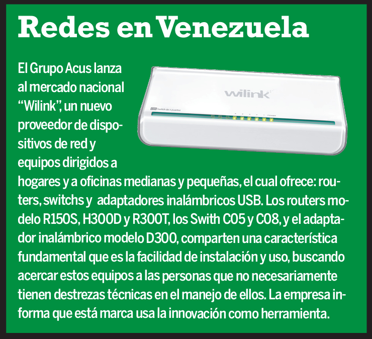 dlrnoticias's tweet photo. Acus presenta su nuevo dispositivo para redes: Wilink @wilinklat @UCC_VE http://t.co/ZKecKBt3Rj