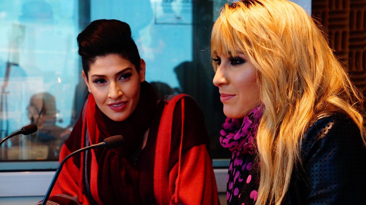 SergioyLupita's tweet photo. Esta mañana conversamos con @haashoficial de su nueva producción discográfica, en #Escenarios con @EDOGARUM http://t.co/1bDnZGy50n