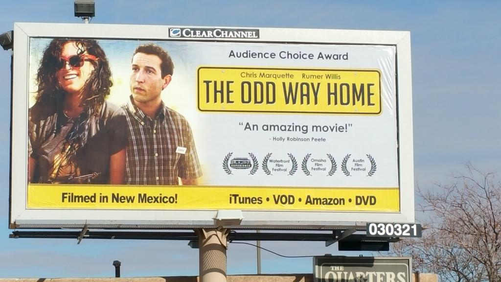 BearsFonte's tweet photo. Check out @austinfilmfest pic I programmed @theoddwayhome w/ @TheRue on a billboard in Albuquerque  #AFF20th http://t.co/EKHj9UVnqt