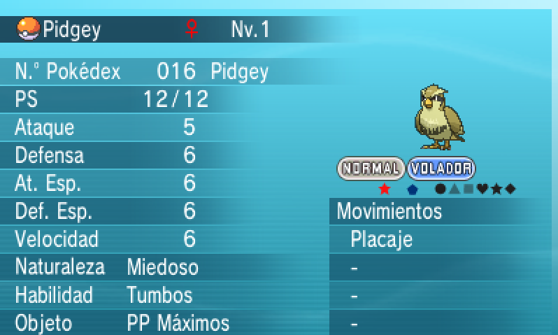 Pidgey Shiny con Hp Ice para Mega Pidgeot
ya saben RT y siganme, avisaré cuando termine el sorteo en algunos dias