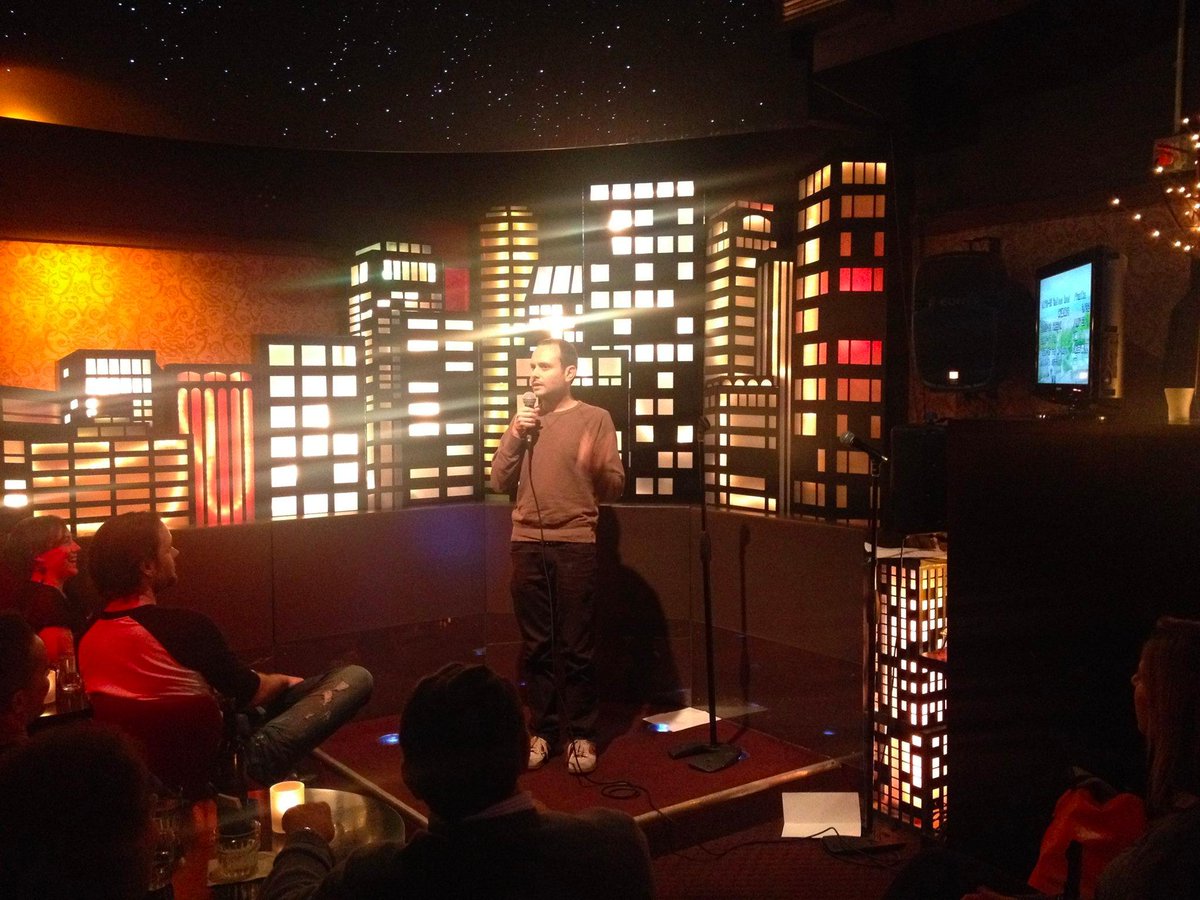 standupsf's tweet photo. Awesome show #barelyunfamous by David Roth @ Festa with @raminnazer and others http://t.co/rTWjOkJds1
