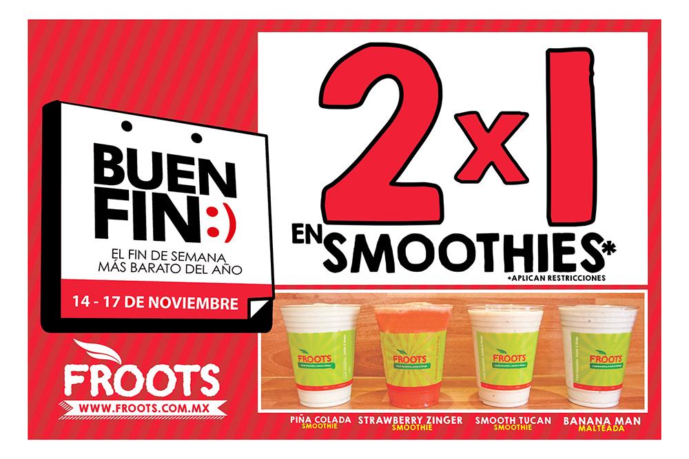 FrootsMexico's tweet photo. ¡Disfruta el #BUENFIN!  al 2x1 en #smoothies en #FrootsMéxico, te va a encantar!! http://t.co/xfe5qHIEKp #Puebla http://t.co/i6VsC6W2HA