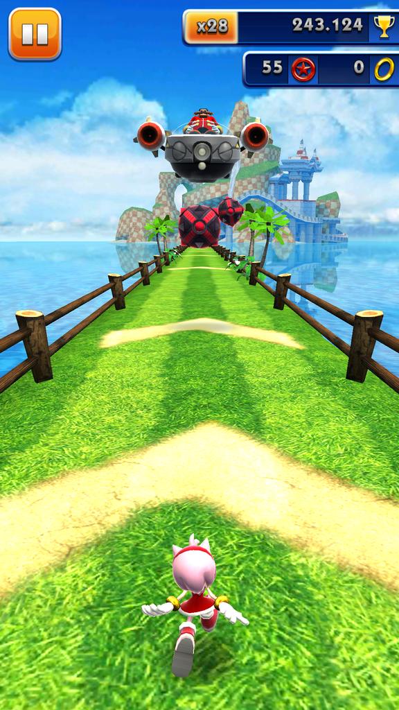 Knuttunk55's tweet image. エミーvsエッグマン。

...あ、リング0だったね。。。

#Sonic_Dash