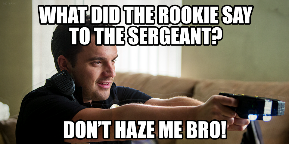LetsBeCops's tweet photo. Some rookies just can’t take a joke. Available in the US: http://t.co/tAxArouEUe http://t.co/xK4IjUPgFm