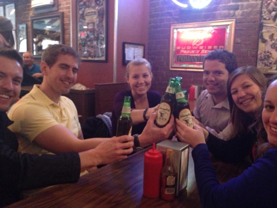 Eric_Hald's tweet photo. Yuengling and Primanti's...starting things off right! #klankovitzwedding http://t.co/9Bldgf66TM