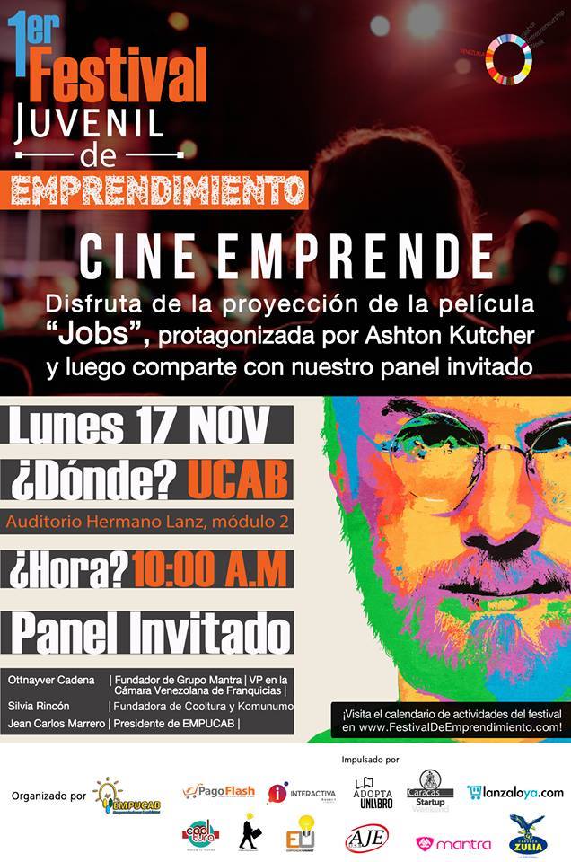 Empucab's tweet photo. CINE-EMPRENDE con la pelicula Steve Jobs el 17/11 en el auditorio Hermano Lanz modulo 2 a las 10:00am TE ESPERAMOS ! http://t.co/z2DgR4xMuF