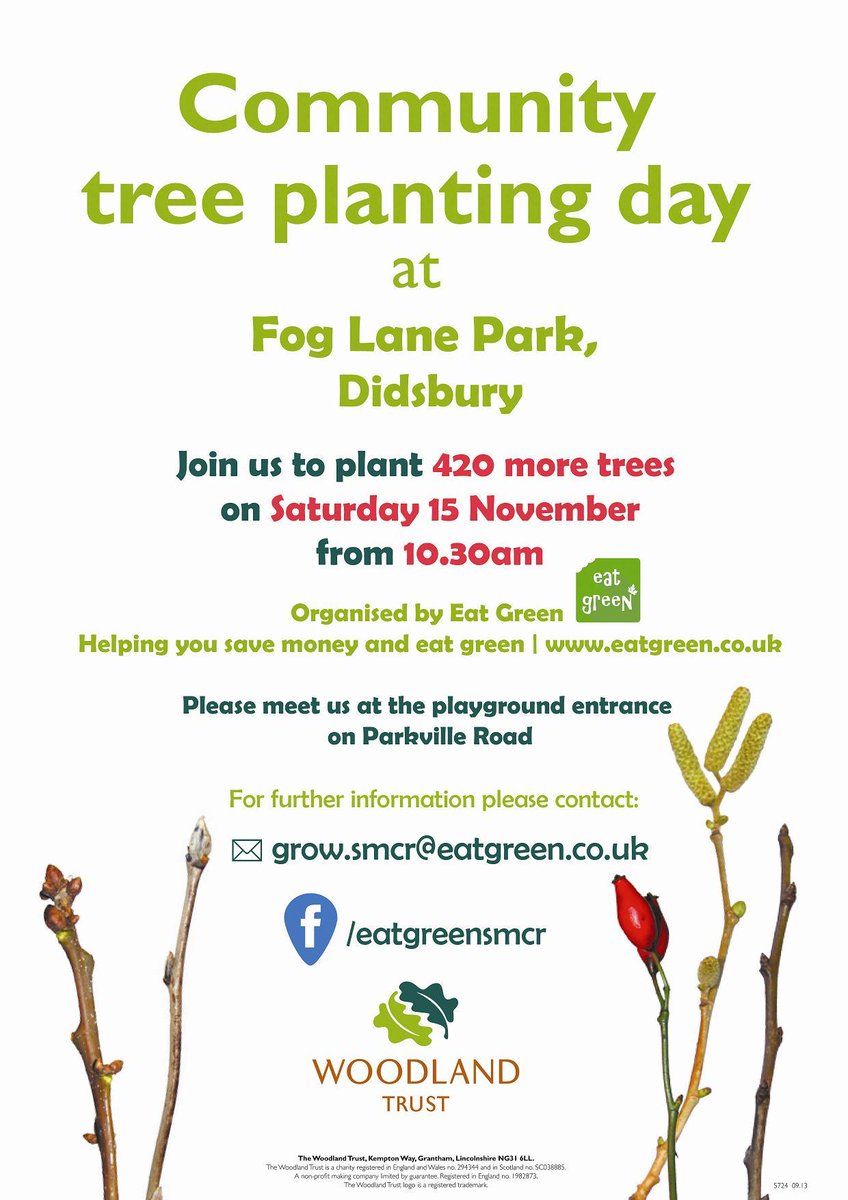 One more sleep until our big tree planting session! No experience needed and all welcome #Manchester