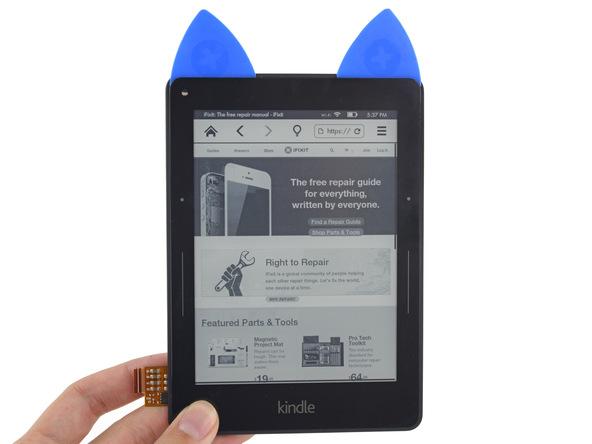 iFixit's tweet image. Teardown: We went on a fantastical Kindle Voyage. bit.ly/1wzyh6y