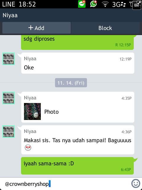 CrownberryShop's tweet photo. #testimoni http://t.co/QEJBNOxxzm