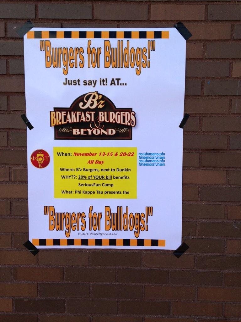 Join us tonight or tomorrow for great food. <a href="/BryantGreekLife/">Bryant Greek Life</a> <a href="/BryantUprez/">Ronald Machtley</a>