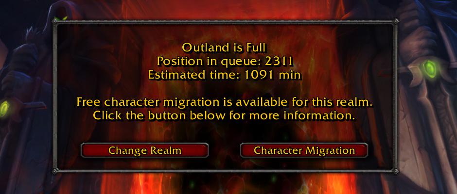 ragewindotcom's tweet photo. I've been queuing for over an hour, the people at the end of the line are now at 4500+ #wod #wow #fail http://t.co/HX8OLM2ciP
