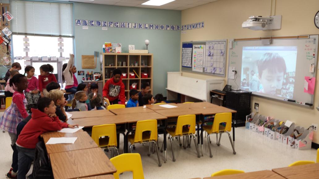 hodgeclass's tweet photo. Great Hangout today with Lee Summit, Missouri and Mrs. Greening's 3rd grade class. #graedward @staciegreening http://t.co/T28WUCSYYb