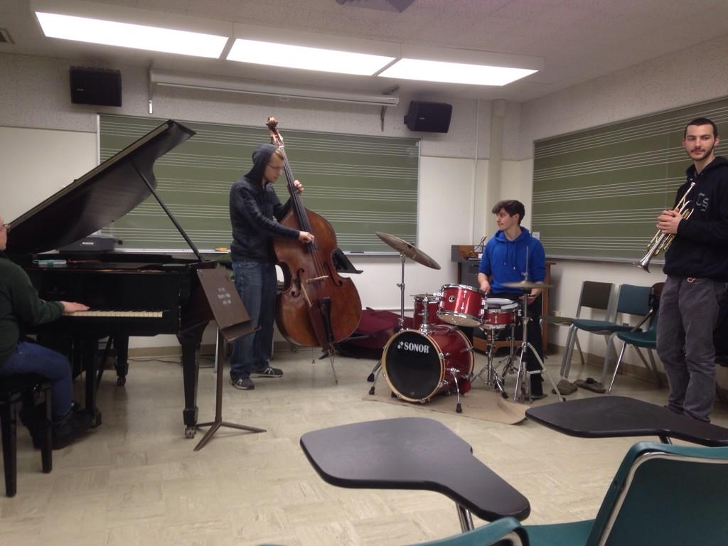 This Friday's jam session is in full swing. Come out to mpb rm419 to play/listen to some tunes. #msujazz #msusjc