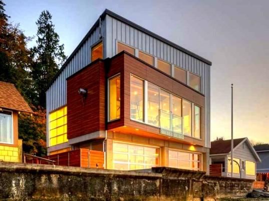 inhabitat's tweet image. Super Resilient Tsunami House Can Withstand Fierce 85 mph Winds in Washington State bit.ly/1sOQwT3