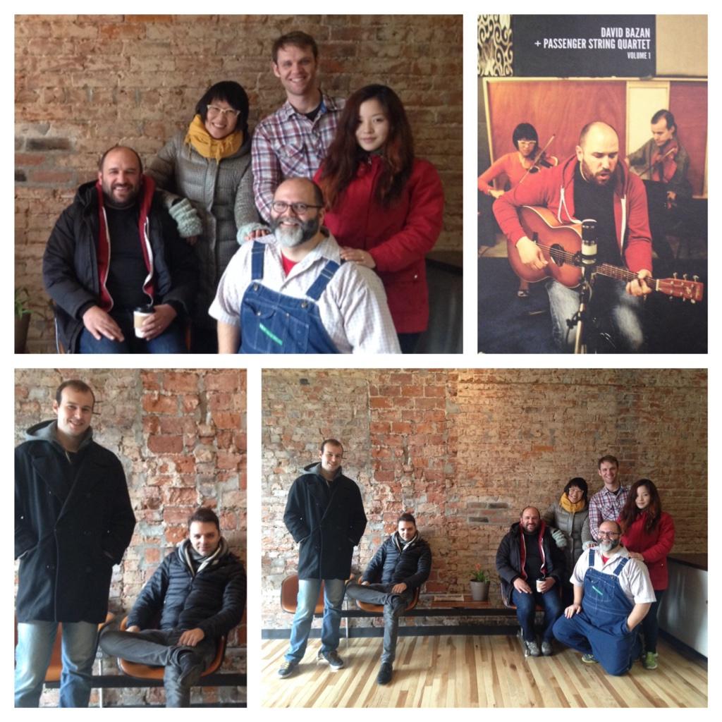 David Bazan + Passenger String Quartet stopped by today!