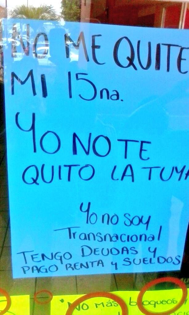 Fco_Rys's tweet photo. Así se expresa el comercio en #Oaxaca sin límites y sin ley con toda justicia exigen su derecho a trabajar libremente http://t.co/LzyaW6hDCp