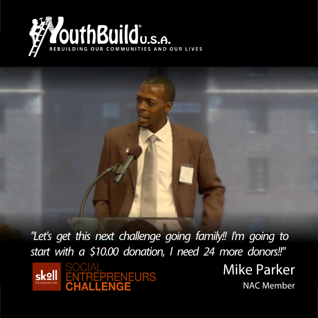 YouthBuildGlbl's tweet photo. S/O to leaders like @Parker_Approved for helping open doors for opportunity youth nationwide! @YAYouthBuild #YB25 http://t.co/Evwth5oVQf