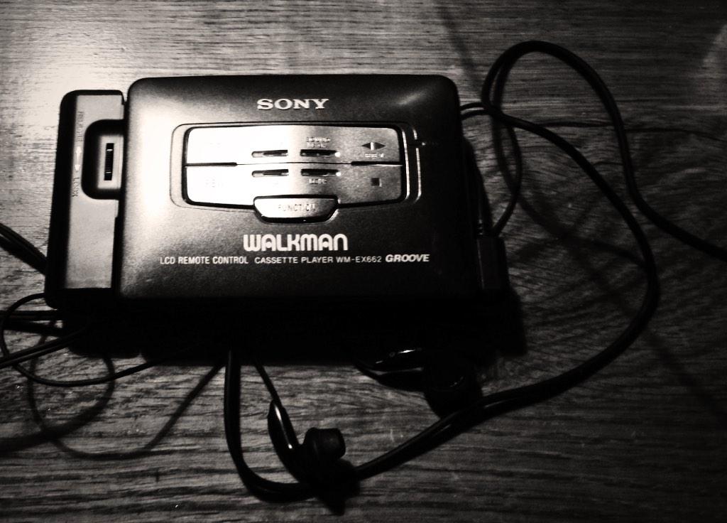 The last Walkman - changed the battery pressed play - Suicaine Gratification - sounding amazing - damn you iPod.