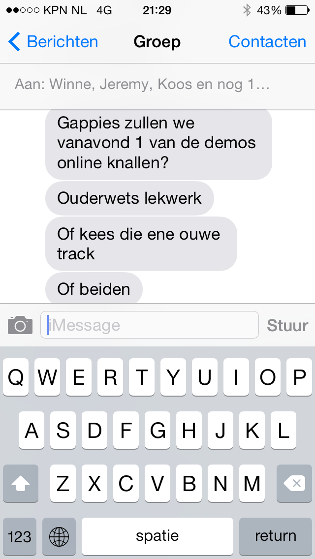 Er gaan gesprekken… #smsvansticks