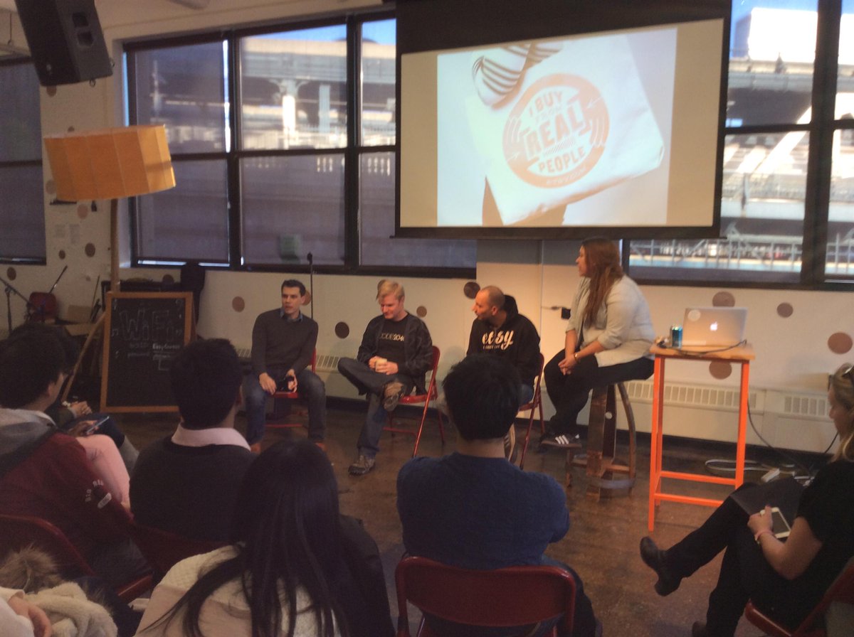 cornell_tech's tweet photo. Field Trip! CT students hanging with the engineers at Etsy in Dumbo. The front line in #ConnectiveMedia. http://t.co/scs9ql2ACT