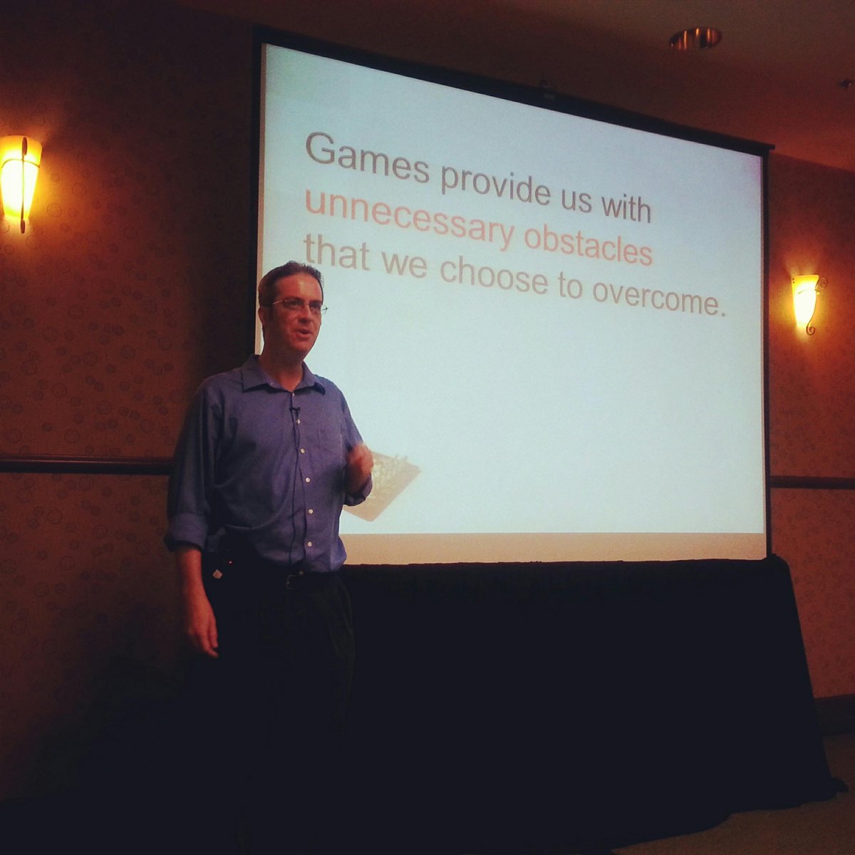 azlalib's tweet photo. Currently attending-Epic Win: What Librarians Can Learn from Gamers. Which sessions have you been enjoying? #AzLAMPLA http://t.co/HJXn0vvIIo