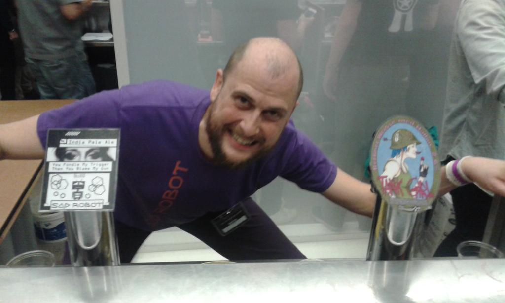 SadRobotBrewing's tweet photo. All In Beer Fest today! http://t.co/XYofLChlxY