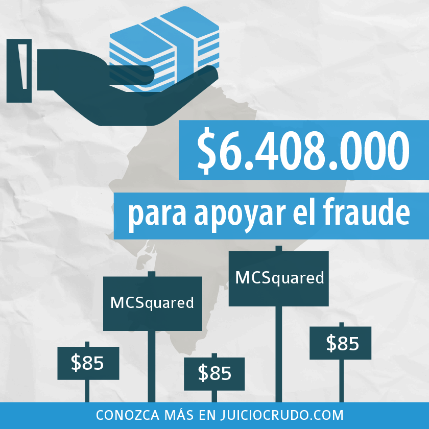 JuicioCrudo's tweet photo. $6.408.000: Monto pagado a @MCSquaredPR por Gob. de #Ecuador para campañas anti-Chevron http://t.co/8fiI0tiD22 http://t.co/9cs5koXN1V