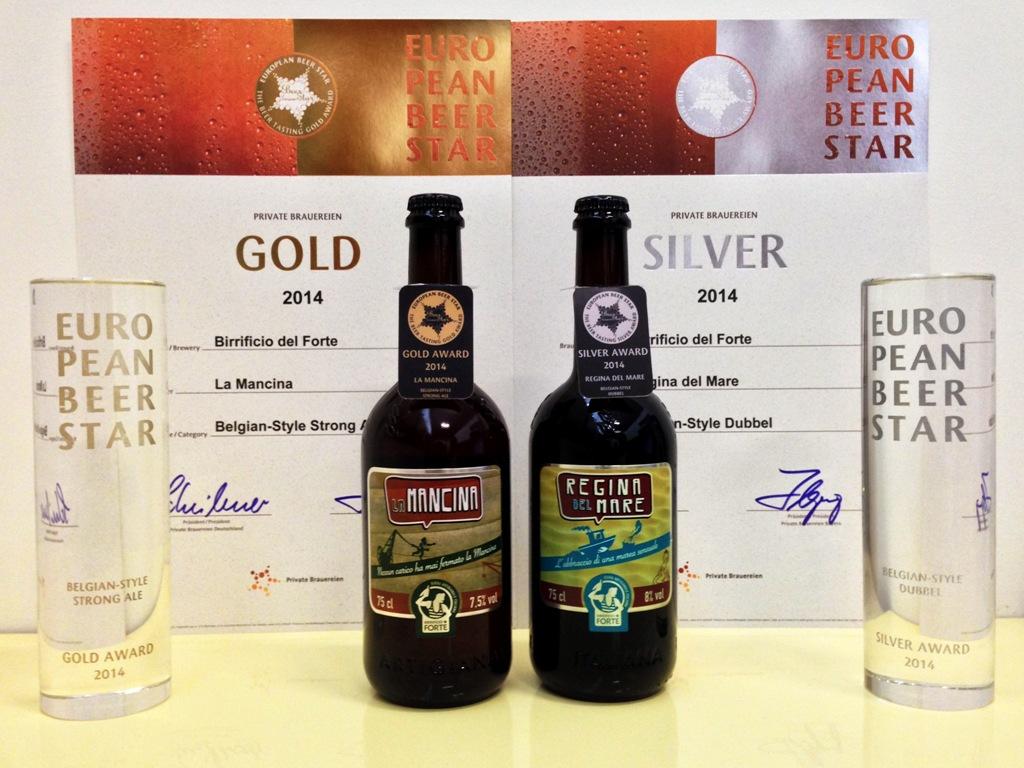 BirraDelForte's tweet photo. #europeanbeerstar
Medaglia d'Oro a La Mancina #lamancina
Medaglia d'Argento alla Regina del Mare #reginadelmare http://t.co/0zDcYdkwRv