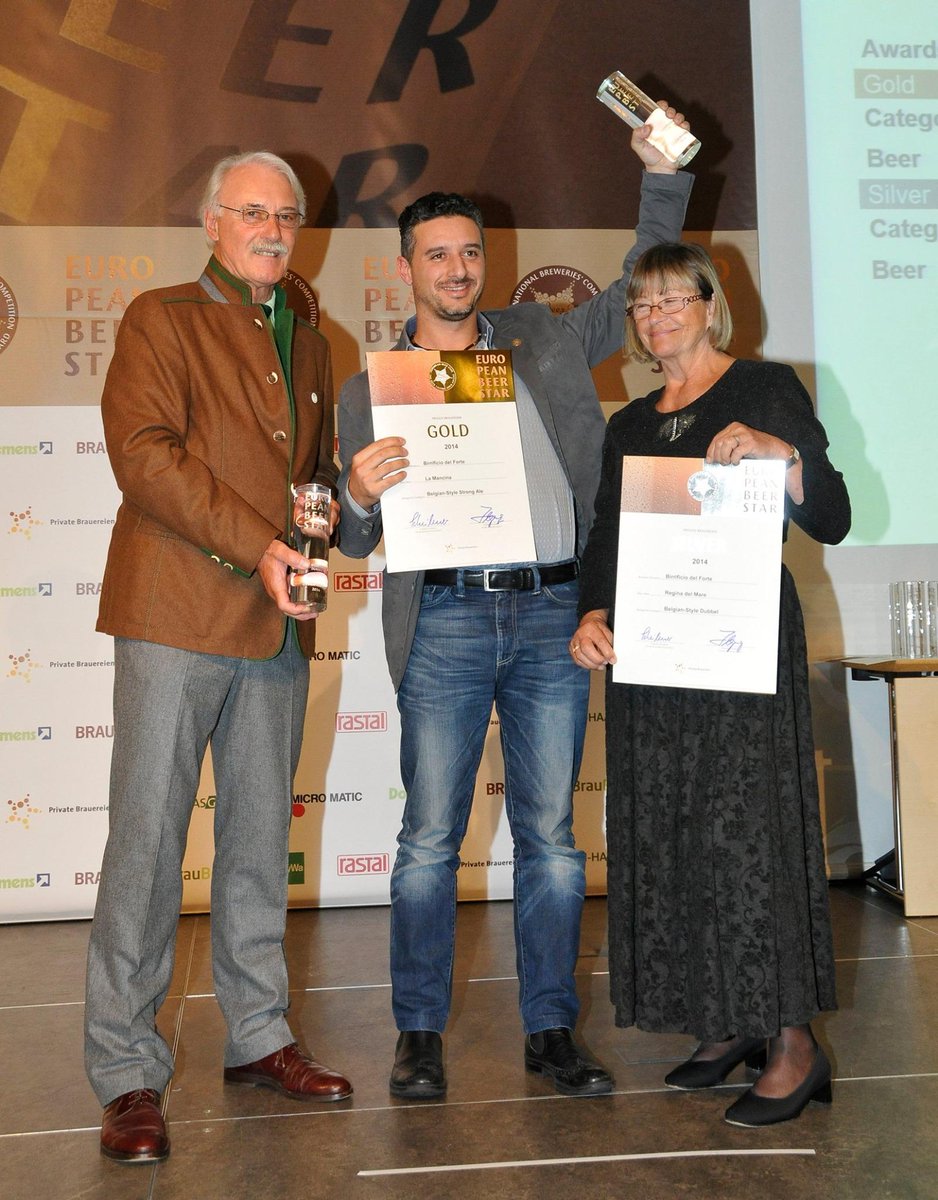 BirraDelForte's tweet photo. #europeanbeerstar
Medaglia d'Oro a La Mancina #lamancina
Medaglia d'Argento alla Regina del Mare #reginadelmare http://t.co/0zDcYdkwRv