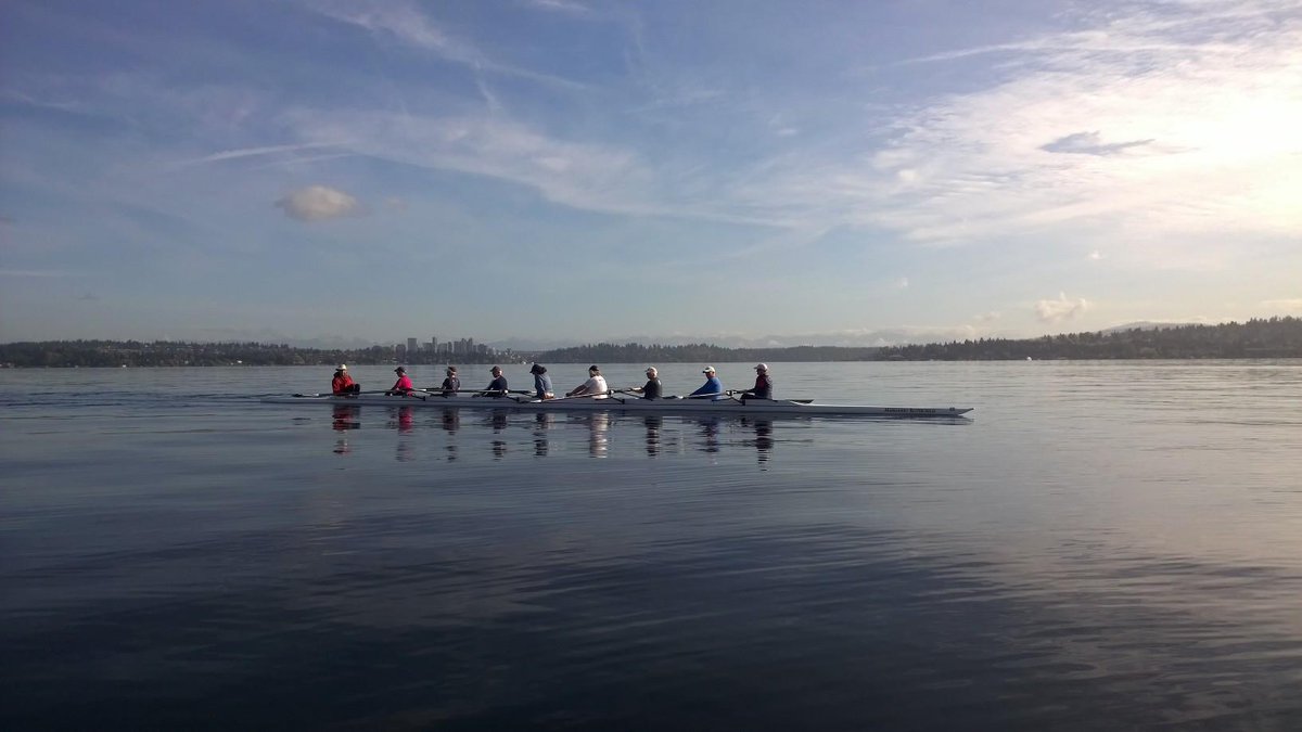 It's a beautiful day for rowing! #MountBakerCrew