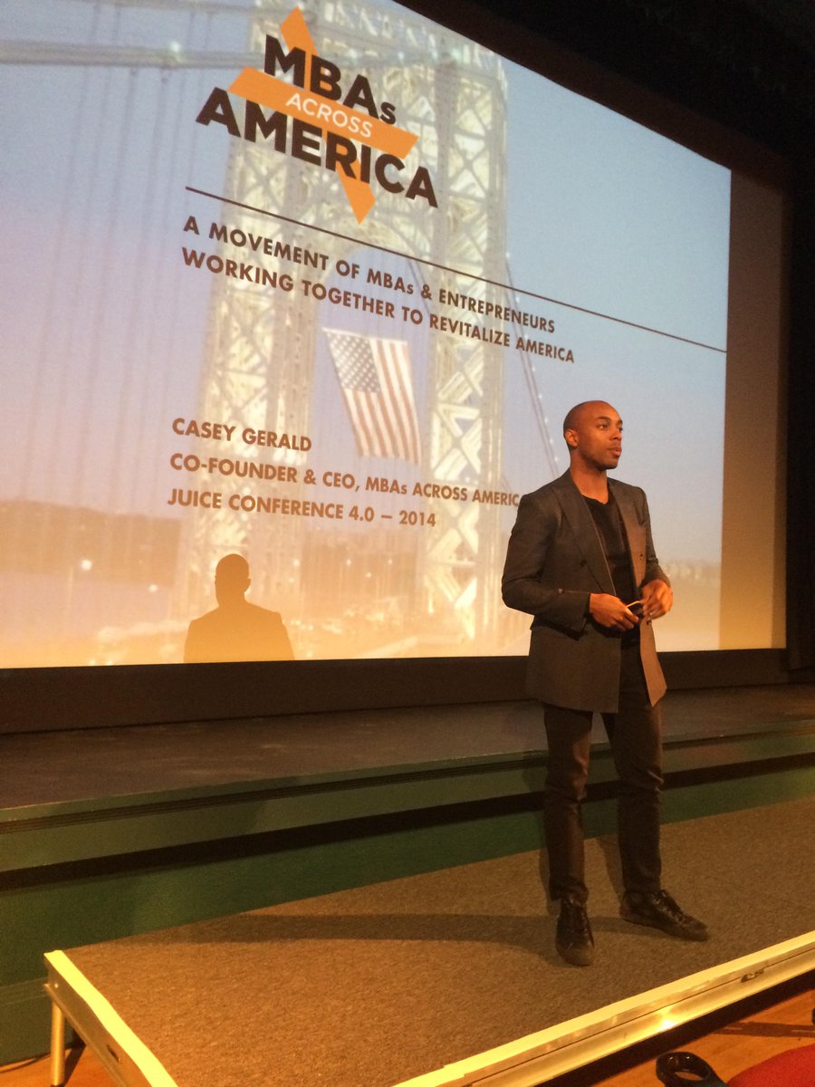 juiceconference's tweet photo. Thanks again to @SonjaLibrarian for picking up my slack :) On now, @CaseyGerald found of @MBAxAmerica http://t.co/e5UH8327pY