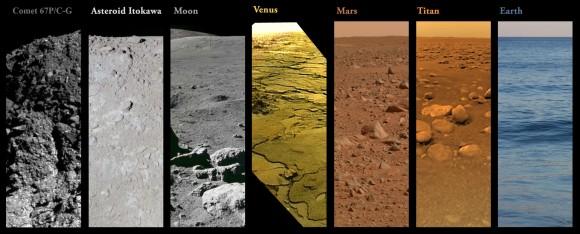 Comet Landing: Side-By-Side Pics Of All Alien Surfaces Humanity Explored universetoday.com/116274/comet-l…