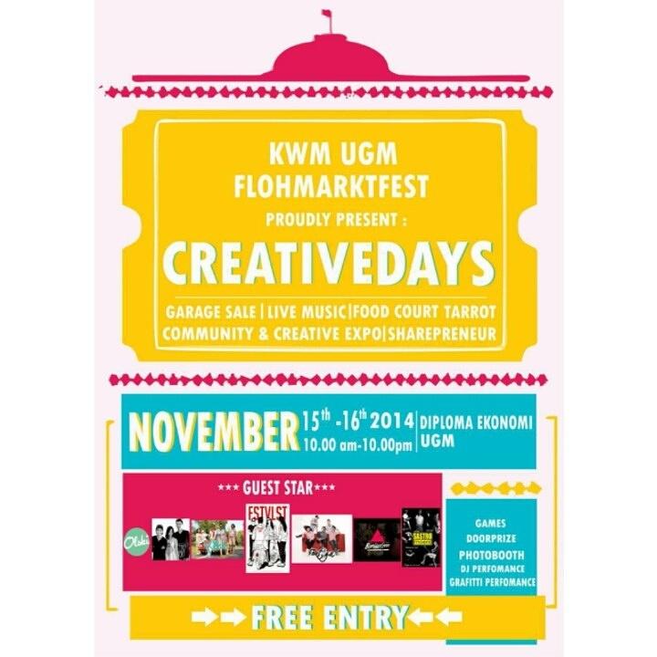 mobstaolshop's tweet photo. Hei gais, jgn lp nanti seruseruan di bazar creativeday D3 eknmi UGM ya brg @FlohmarktFest bkl nyesel kl ga dtg. http://t.co/Fq0STLtCN1