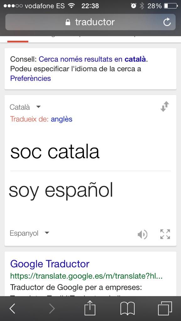 Ni el traductor de google et deixa ser catala! #PaisDePandereta #josoccatala