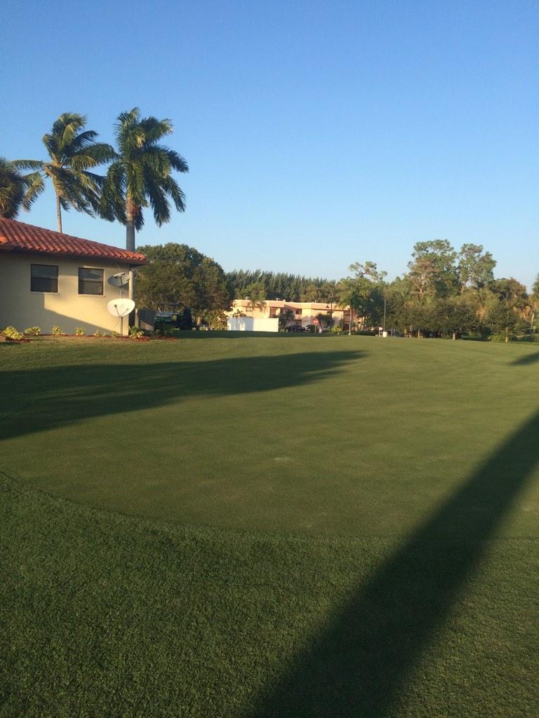 Our new 10,000 sq. ft. Putting green is opening tomorrow.  Cutting the cups for the first time tonight.
#ShortGame