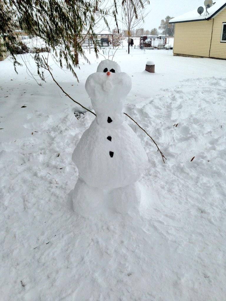 LilMissGemma's tweet photo. Mom and Auntie made Olaf today ❄️⛄️ http://t.co/EFJZBId8cc