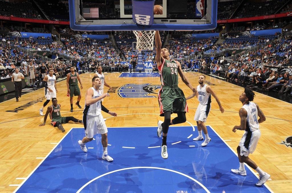 GreekFreakAlert's tweet photo. Giannis sets a new career high with 19 points (9/15 FG) tonight in Orlando. #OwnTheFuture http://t.co/FSrCFP7Uee