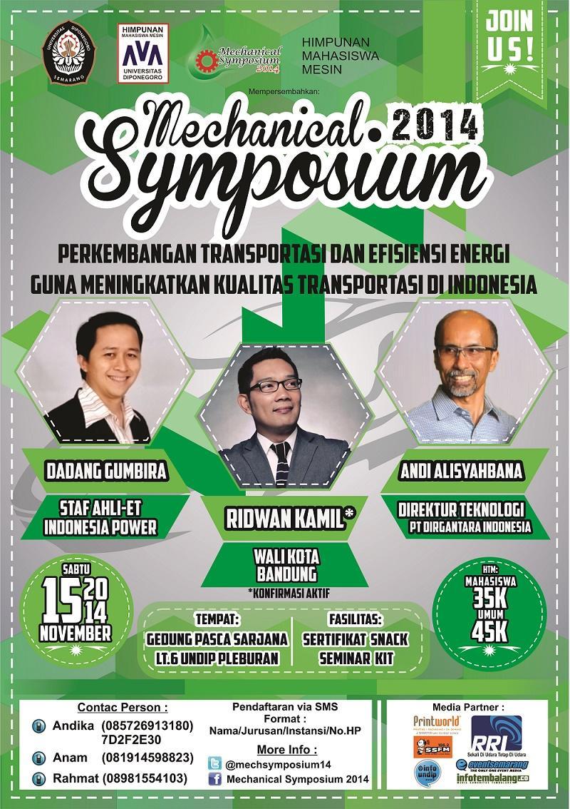 EventSemarang's tweet photo. Pagi ini #eventSMG sedang mengikuti @mechsymposium14 di Gd. Pascasarjana Undip Pleburan lho~ http://t.co/5mraxu0VBn