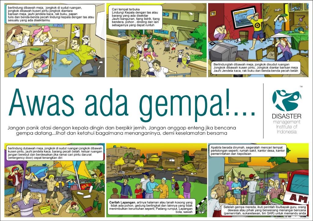 ACTforHumanity's tweet photo. Tips Saat Gempa @act_dmii #DMII http://t.co/HERhSy44Kd