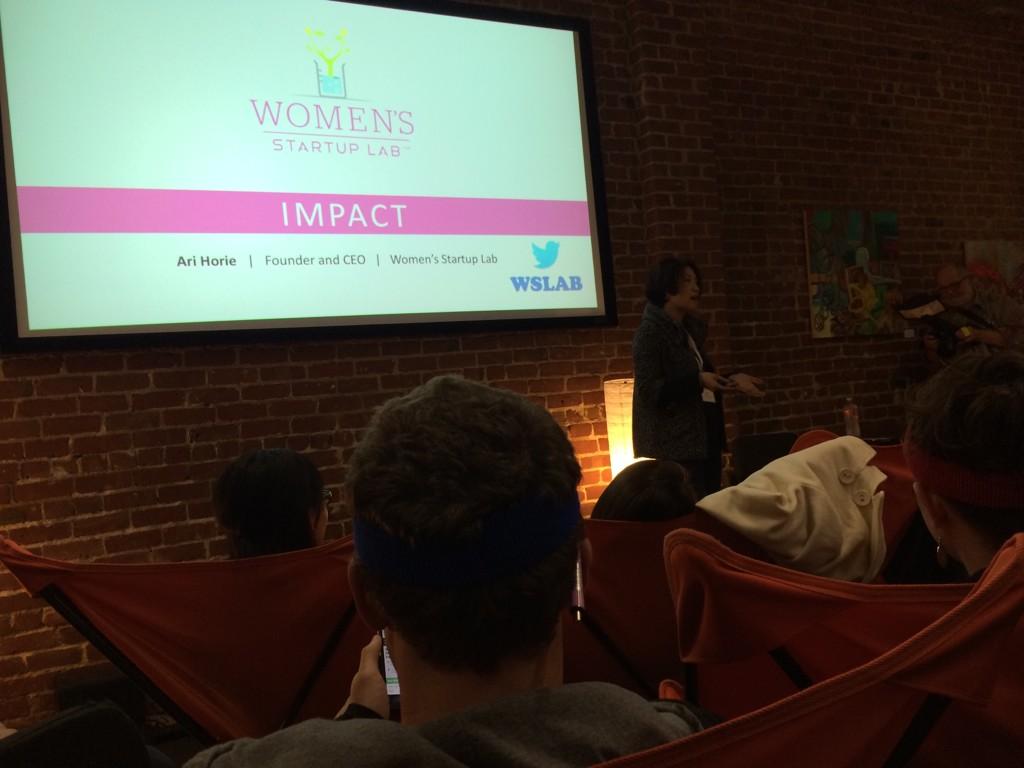 SoyLauraEdith's tweet photo. #swsac guest speaker #AriHorie founder of #womensstartuplab talking about how ideas impact others in a weekend http://t.co/ORa0lTDnjl