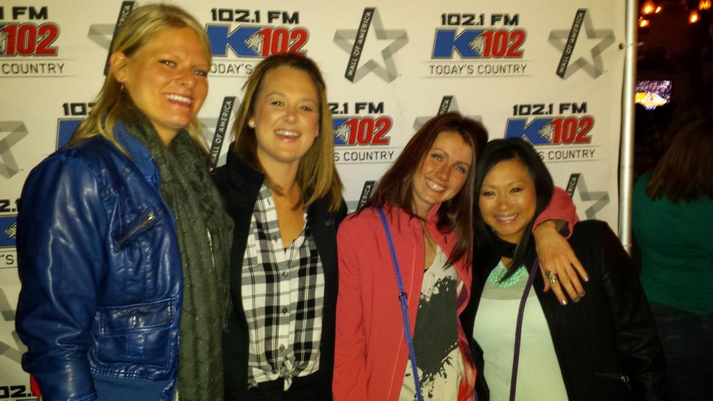 BLT83's tweet photo. @K102  upgrade our seats # k102garth # sec 111 seat 11-14 http://t.co/R6O0X0mcRL