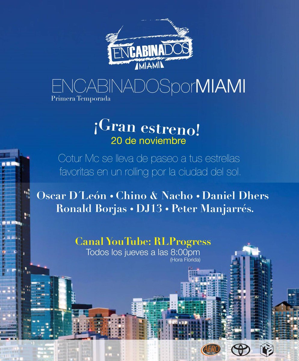 GRAN ESTRENO 20/11 - 8pm  ENCABINADOS por MIAMI - Primera Temporada. Con Cesar Velásquez "Cotur Mc" <a href="/Danieldhers/">Daniel Dhers OLY 🇻🇪🇺🇸🇨🇳</a>