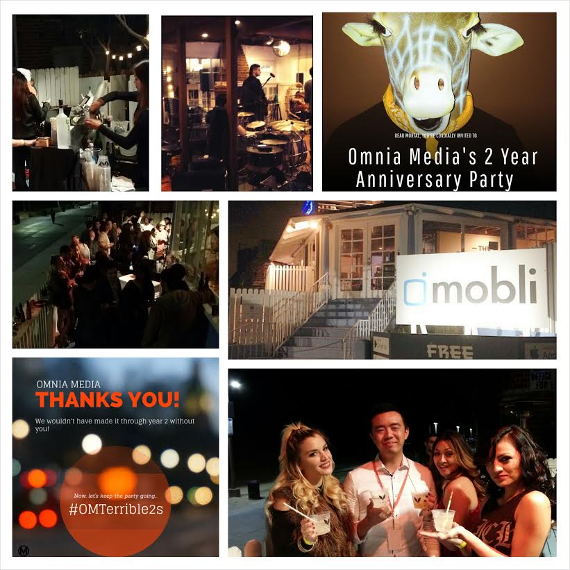 iRockCustom's tweet image. We've done a lot in just 2 years - cheers to another successful year at @OmniaMediaCo! #OMTerrible2s