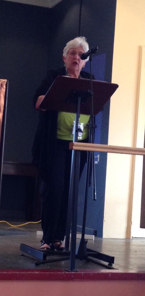 ErkoLabor's tweet photo. Next up: Mayor of Ashfield, Lucille McKenna. #unityconference http://t.co/cfNE5Eksl8