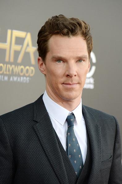 CinSensei's tweet image. HE'S WEARING THE TIE WE GAVE HIM! Right, @Cumberbuddy? #prettysure #hehassodamnmanyalike